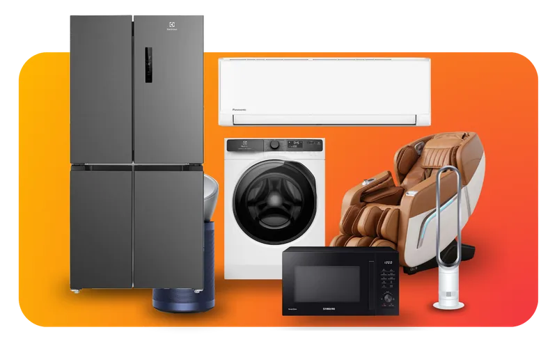 Home appliances offered as a lucky draw prize